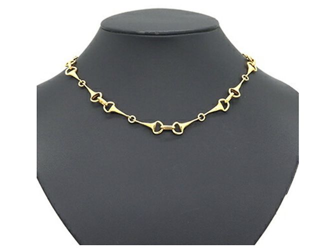 Céline Collana Horsebit in metallo dorato Celine D'oro - vista 6
