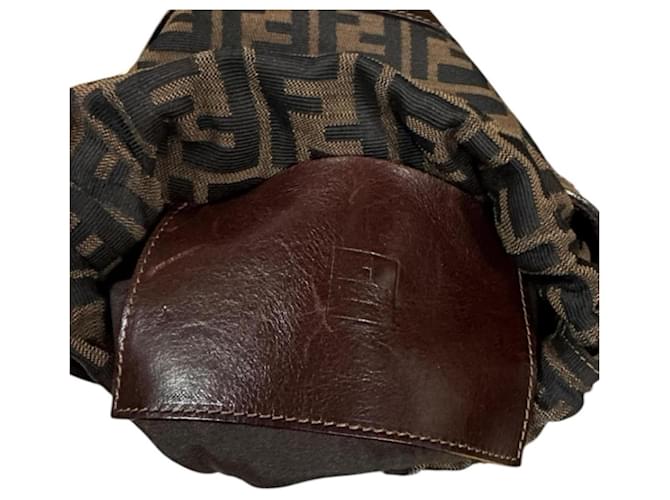 Borsa a secchiello Fendi Zucca Marrone Nero - vista 14