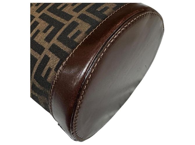 Borsa a secchiello Fendi Zucca Marrone Nero - vista 7