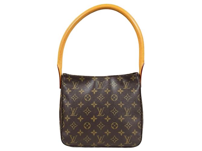 Borsa a Spalla Louis Vuitton Looping MM Monogram Marrone - vista 3