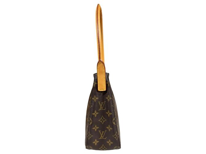 Borsa a Spalla Louis Vuitton Looping MM Monogram Marrone - vista 4