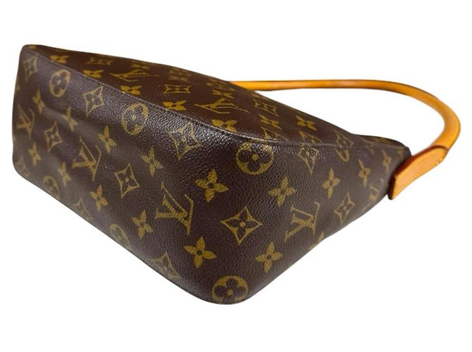 Borsa a Spalla Louis Vuitton Looping MM Monogram Marrone - vista 7