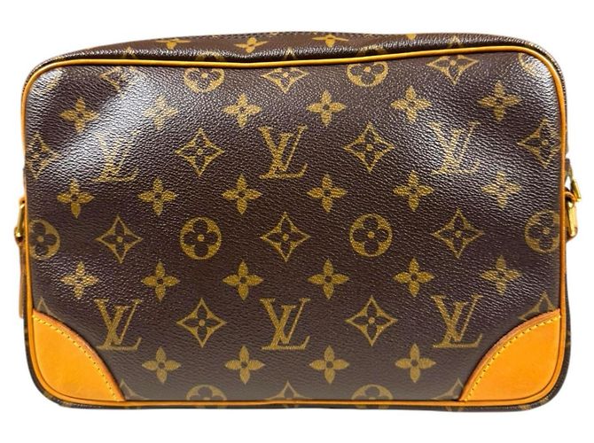 Borsa a Spalla Louis Vuitton Trocadero 27 Monogram Marrone - vista 3