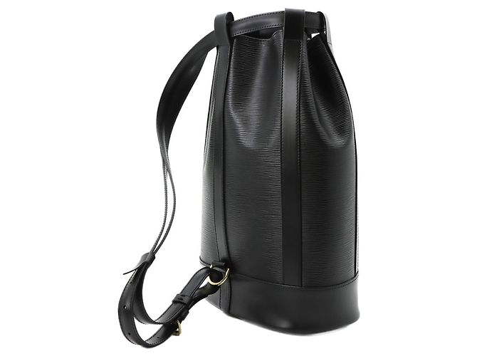 Borsa a Spalla Louis Vuitton Epi Randonnee PM Nero - vista 3