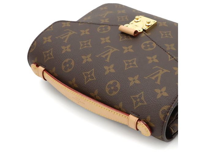 Borsa Louis Vuitton Monogram Pochette Metis MM Marrone Monogramma - vista 6