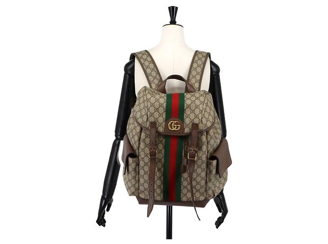 Gucci Ophidia Backpack in GG Supreme Leather - view 10