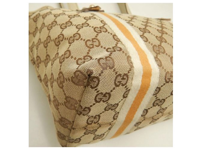 Gucci Beige GG Canvas Tote Bag - Ansicht 14