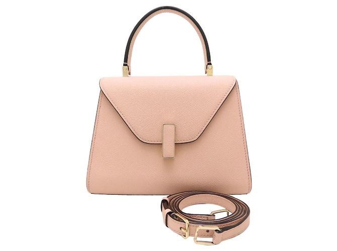 Borsa Valextra Mini Iside in pelle di vitello morbida Rosa - vista 2