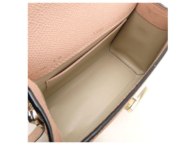 Borsa Valextra Mini Iside in pelle di vitello morbida Rosa - vista 6