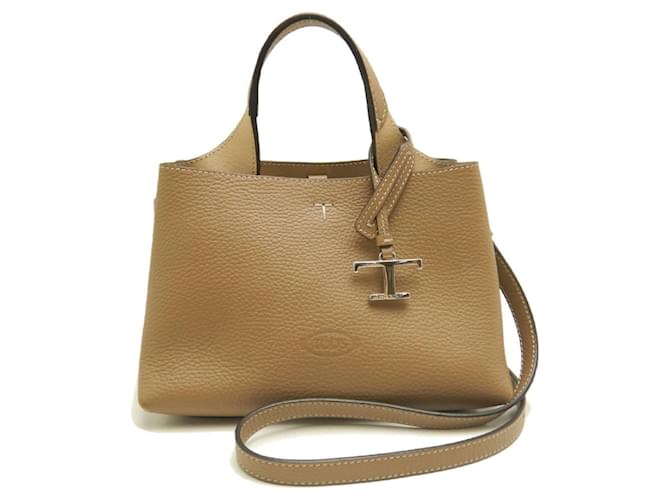 Borsa Micro Tod's T-Timeless Marrone - vista 2