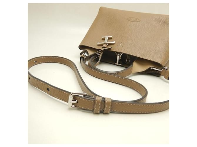 Borsa Micro Tod's T-Timeless Marrone - vista 3