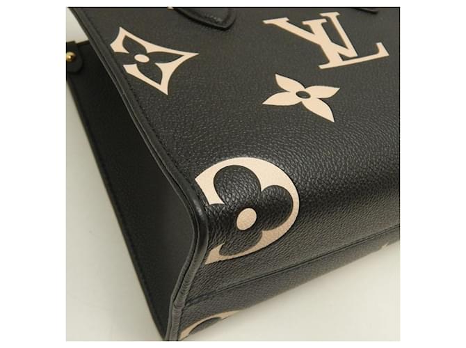 Bolso Louis Vuitton Bicolor Monogram OnTheGo PM Negro Beige - vista 12