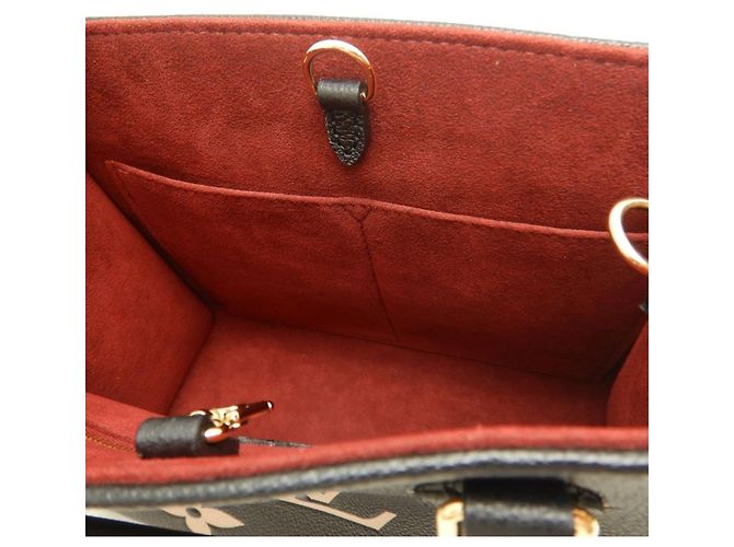 Bolso Louis Vuitton Bicolor Monogram OnTheGo PM Negro Beige - vista 13