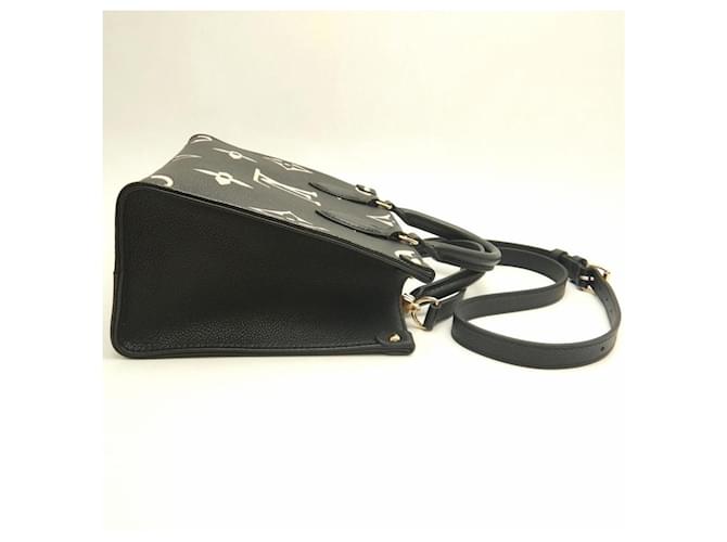 Bolso Louis Vuitton Bicolor Monogram OnTheGo PM Negro Beige - vista 7