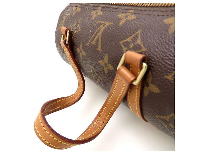 Borsa Louis Vuitton Monogram Papillon 19 Marrone - vista 12