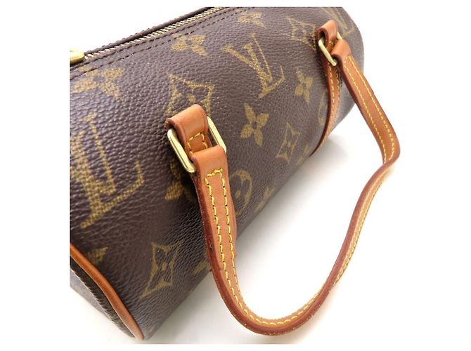 Borsa Louis Vuitton Monogram Papillon 19 Marrone - vista 13