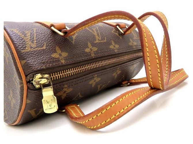 Borsa Louis Vuitton Monogram Papillon 19 Marrone - vista 14