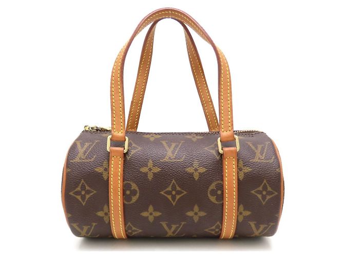 Borsa Louis Vuitton Monogram Papillon 19 Marrone - vista 2
