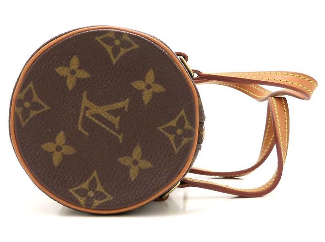 Borsa Louis Vuitton Monogram Papillon 19 Marrone - vista 3