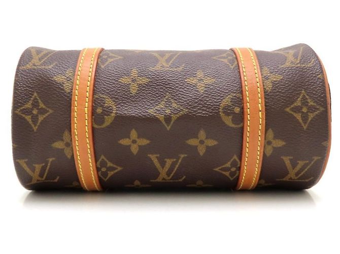 Borsa Louis Vuitton Monogram Papillon 19 Marrone - vista 4