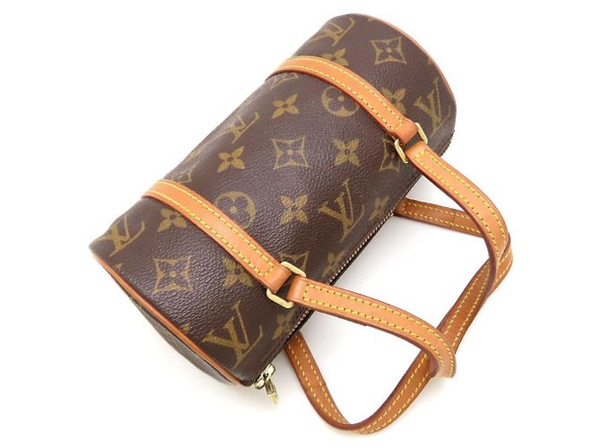 Borsa Louis Vuitton Monogram Papillon 19 Marrone - vista 5