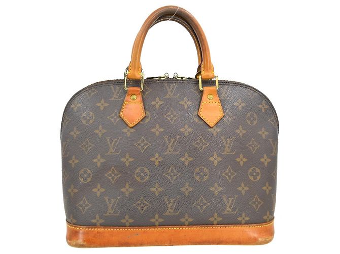 Borsa Louis Vuitton Alma Monogram Canvas PM Marrone - vista 2