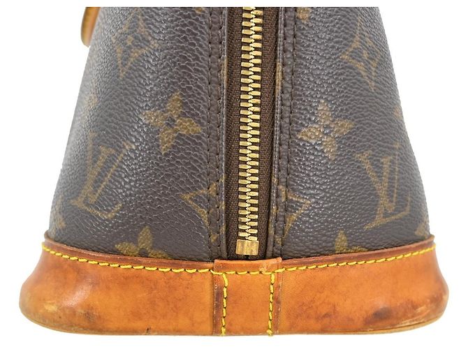 Borsa Louis Vuitton Alma Monogram Canvas PM Marrone - vista 4