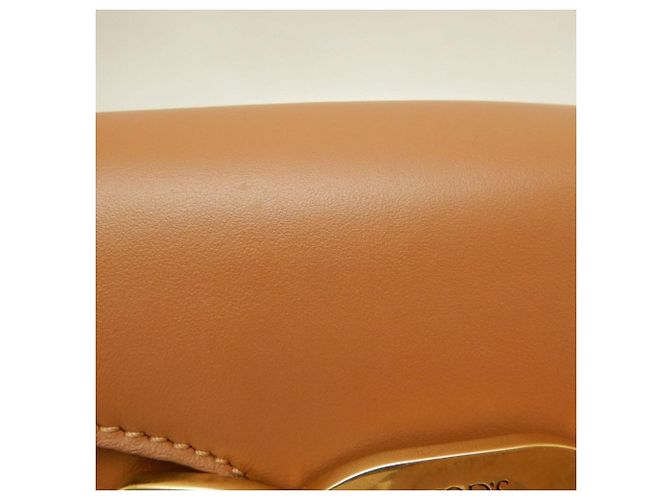 Borsa a tracolla in pelle marrone Tod's - vista 11