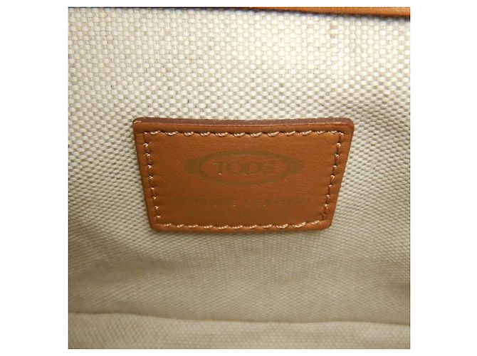 Borsa a tracolla in pelle marrone Tod's - vista 15