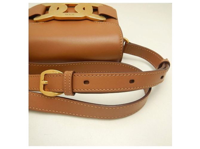 Borsa a tracolla in pelle marrone Tod's - vista 8