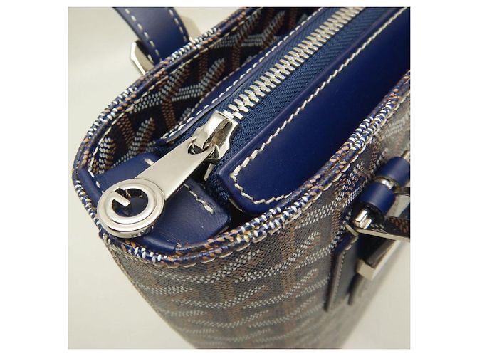 Borsa Tote Goyard Marie-Galante PM Navy Blu navy - vista 11