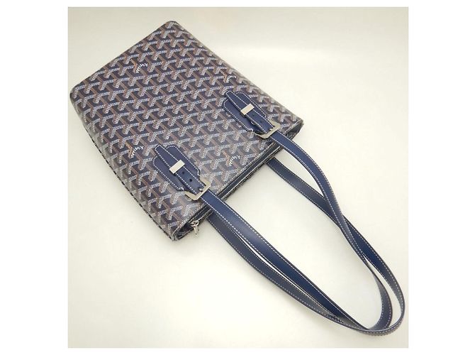 Borsa Tote Goyard Marie-Galante PM Navy Blu navy - vista 3