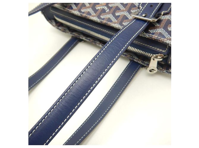 Borsa Tote Goyard Marie-Galante PM Navy Blu navy - vista 8