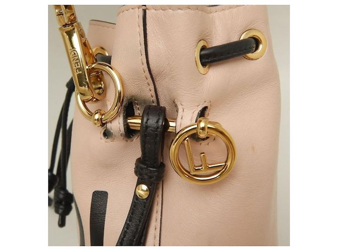 Borsa a Spalla Fendi Montresor 8BS010 Nero Rosa - vista 11