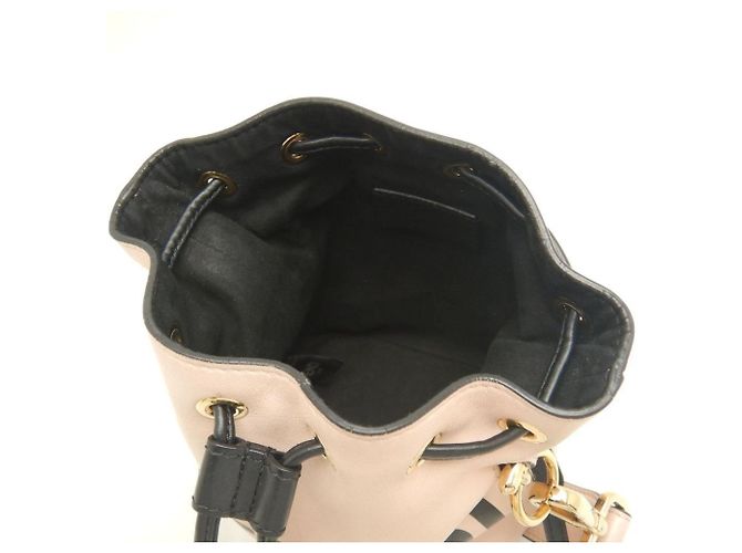 Borsa a Spalla Fendi Montresor 8BS010 Nero Rosa - vista 13