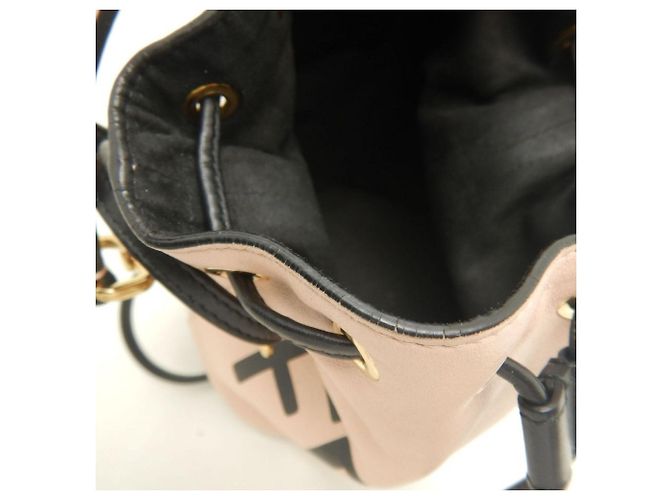 Borsa a Spalla Fendi Montresor 8BS010 Nero Rosa - vista 15