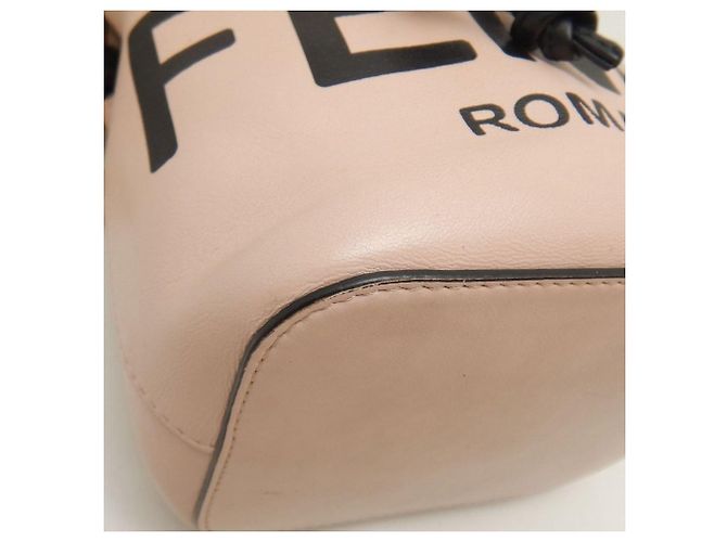 Borsa a Spalla Fendi Montresor 8BS010 Nero Rosa - vista 17