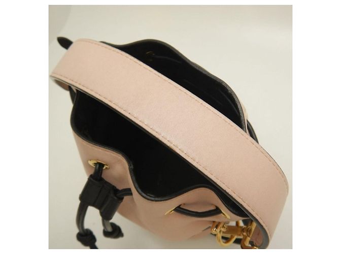 Borsa a Spalla Fendi Montresor 8BS010 Nero Rosa - vista 8