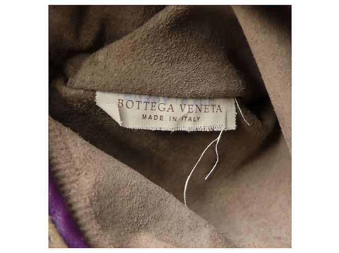 Borsa a Spalla Bottega Veneta Nodini Intrecciato Porpora - vista 10