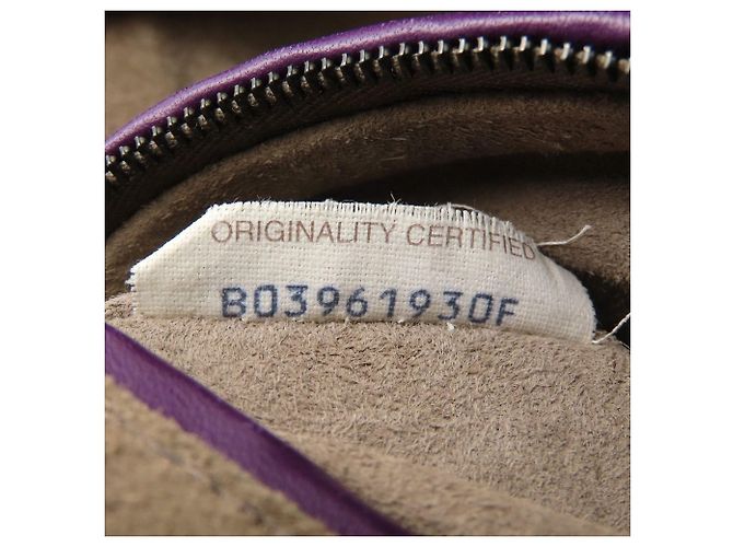Borsa a Spalla Bottega Veneta Nodini Intrecciato Porpora - vista 11