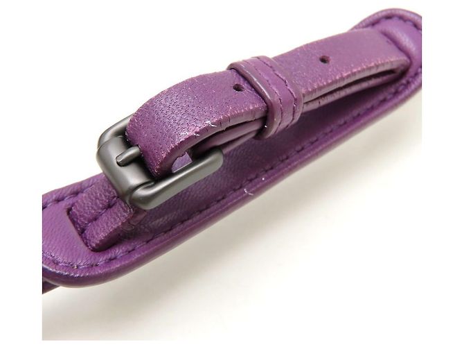 Borsa a Spalla Bottega Veneta Nodini Intrecciato Porpora - vista 24