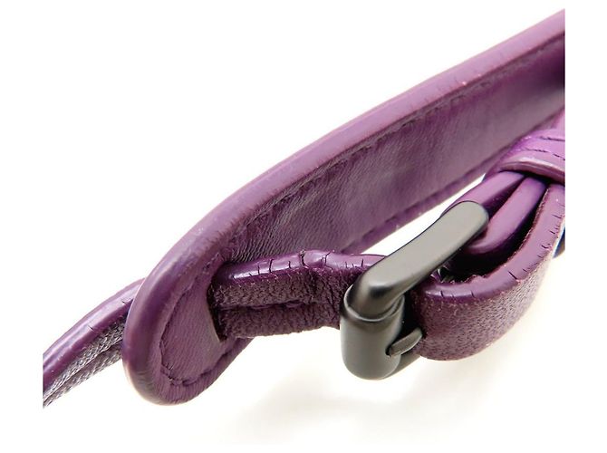 Borsa a Spalla Bottega Veneta Nodini Intrecciato Porpora - vista 25