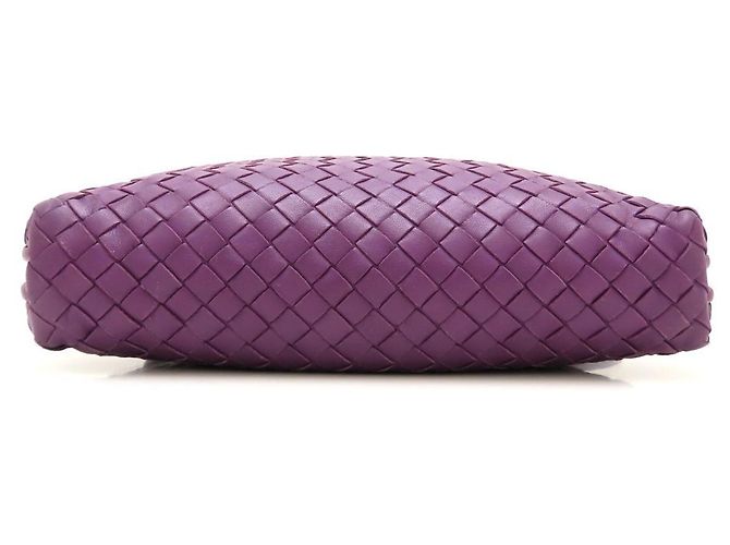 Borsa a Spalla Bottega Veneta Nodini Intrecciato Porpora - vista 4