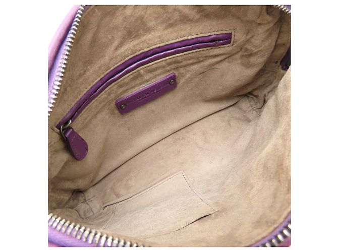 Borsa a Spalla Bottega Veneta Nodini Intrecciato Porpora - vista 6