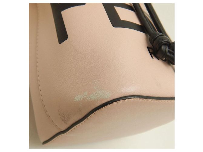 Borsa a Spalla Fendi Montresor 8BS010 Nero Rosa - vista 12