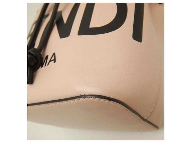 Borsa a Spalla Fendi Montresor 8BS010 Nero Rosa - vista 13