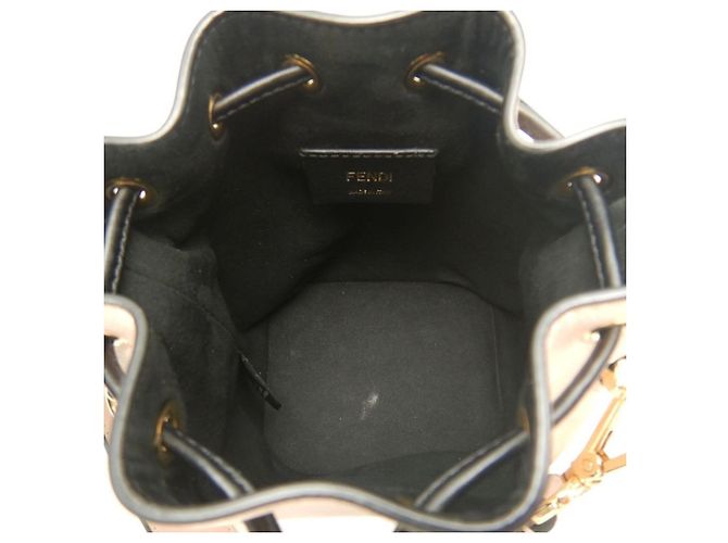 Borsa a Spalla Fendi Montresor 8BS010 Nero Rosa - vista 4