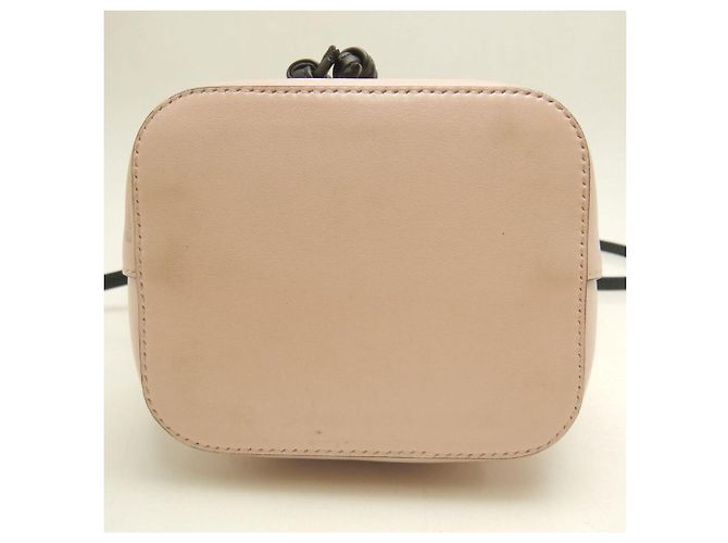 Borsa a Spalla Fendi Montresor 8BS010 Nero Rosa - vista 6