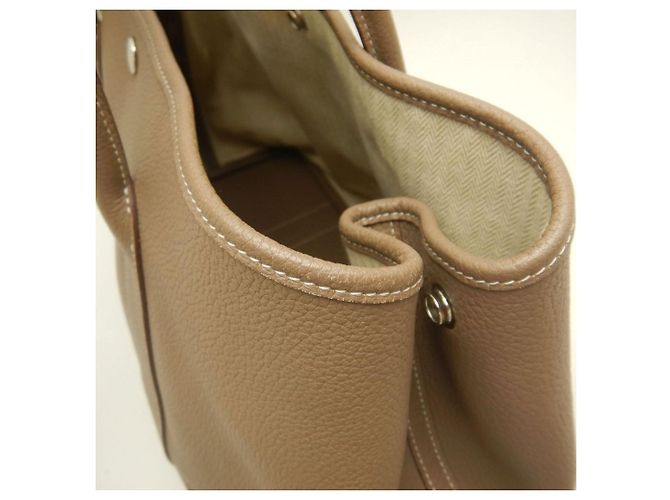 Hermès Borsa Hermes Garden Party PM Taupe - vista 10