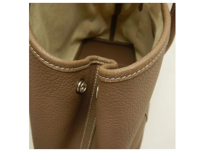 Hermès Borsa Hermes Garden Party PM Taupe - vista 11
